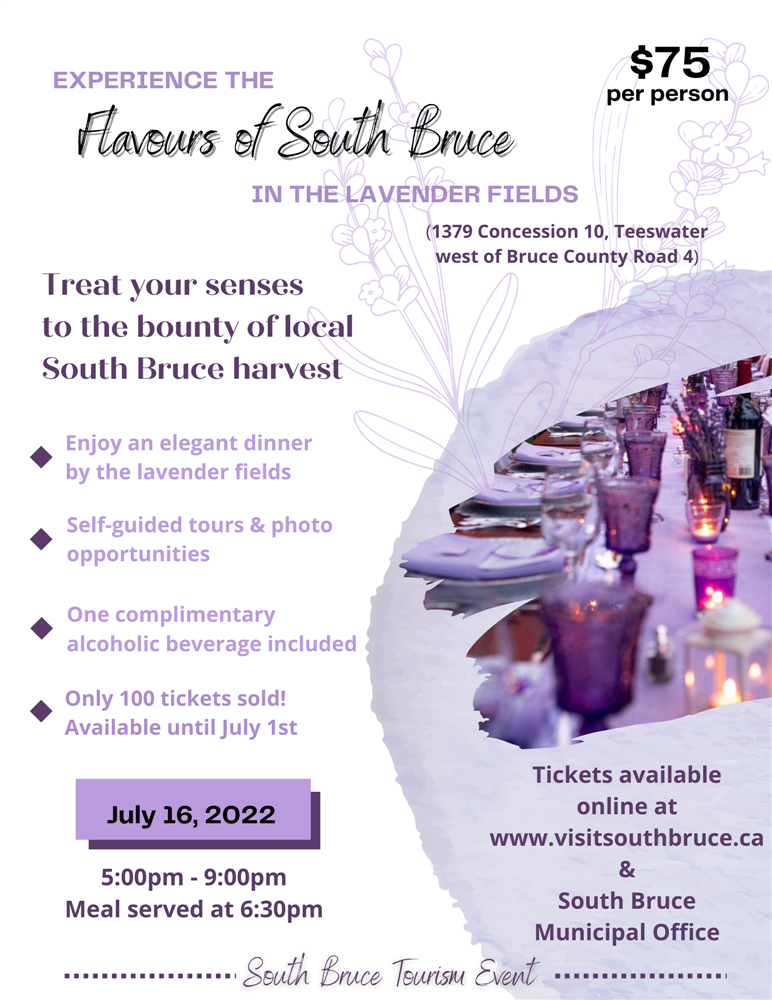 Flavours of South Bruce Event Poster